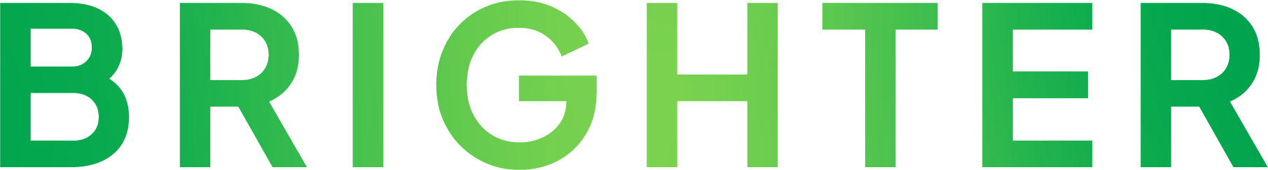 BRIGHTER product logo green